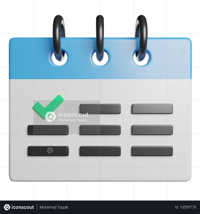 Calendario  3D Icon
