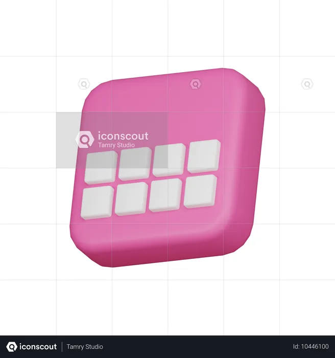 Calendário  3D Icon