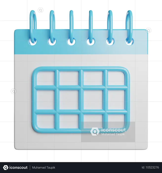 Calendário  3D Icon