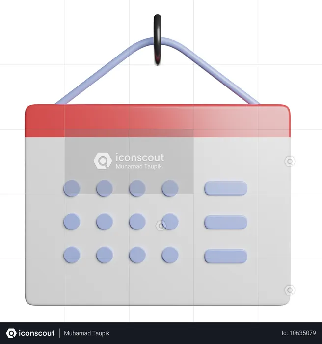 Calendário  3D Icon