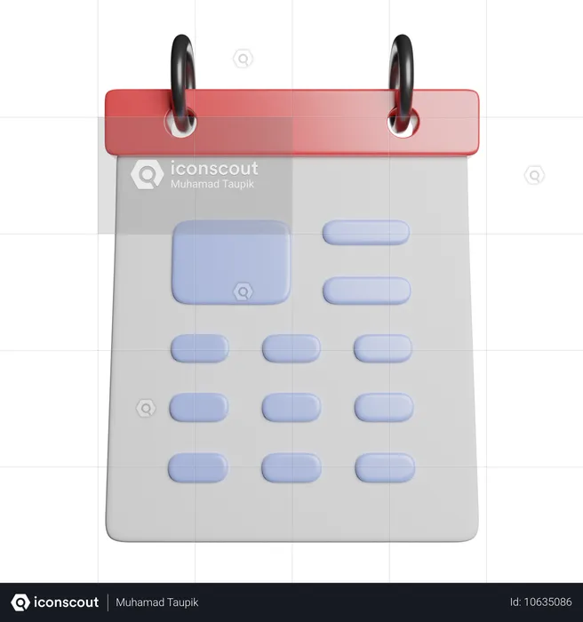 Calendário  3D Icon