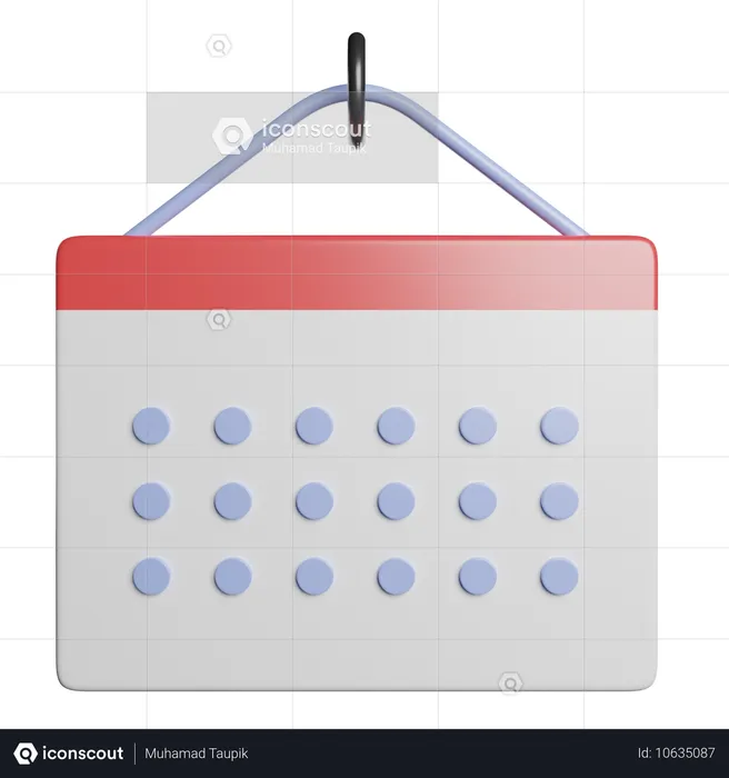 Calendário  3D Icon