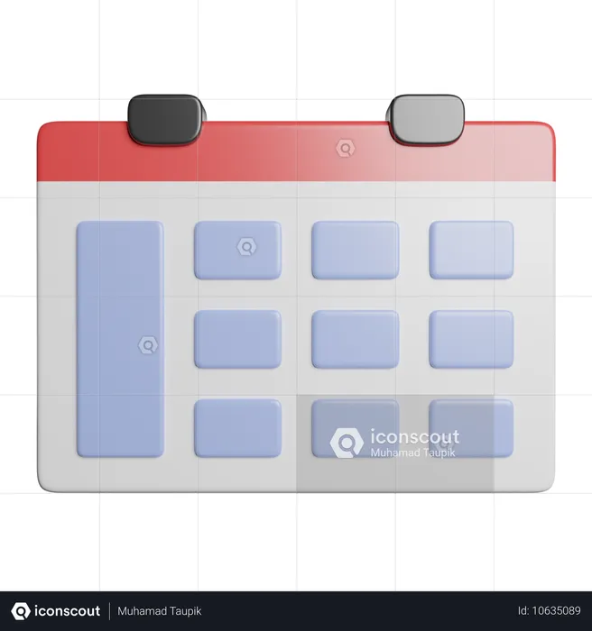 Calendario  3D Icon