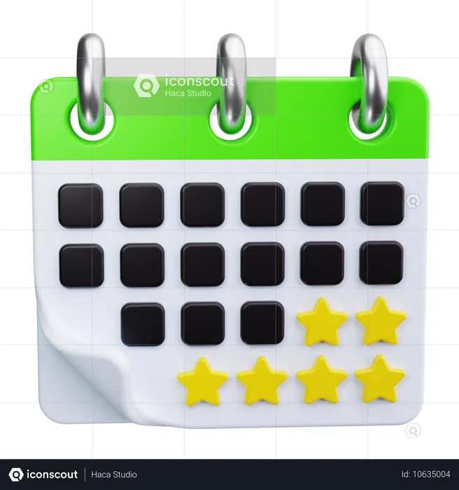 Calendário  3D Icon