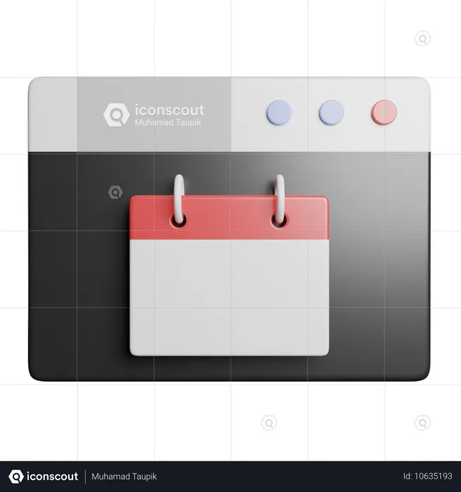 Calendário  3D Icon