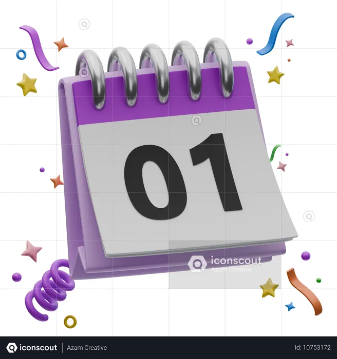 Calendário  3D Icon