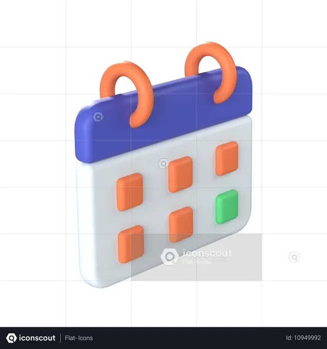 Calendario  3D Icon