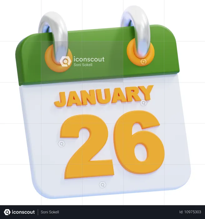 Calendario  3D Icon