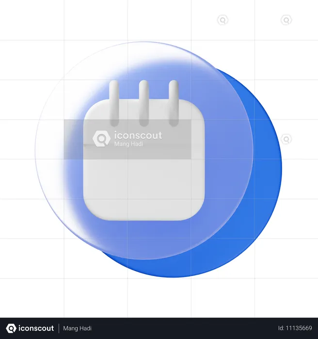 Calendário  3D Icon