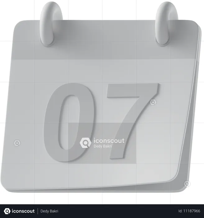 Calendário  3D Icon