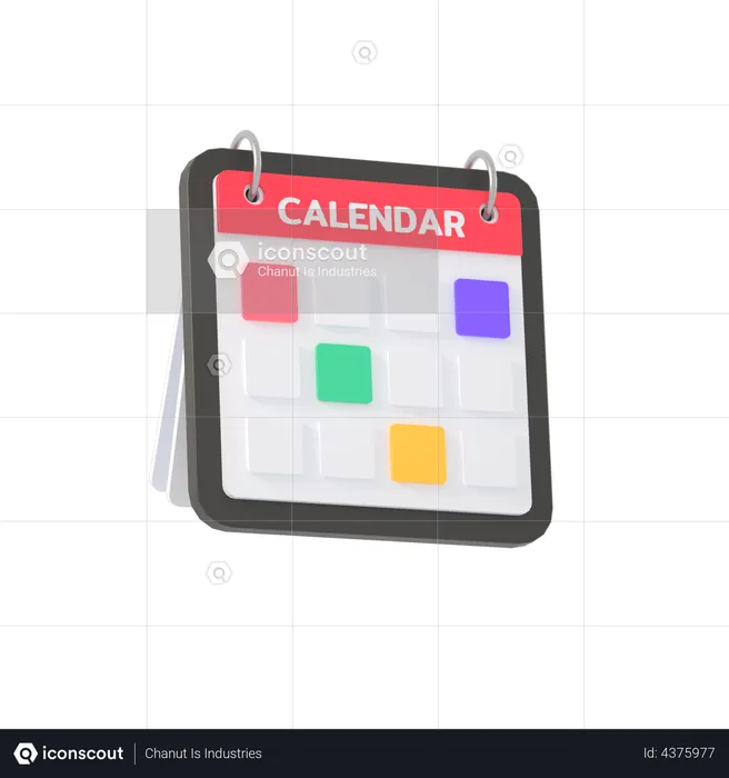 Calendario  3D Illustration