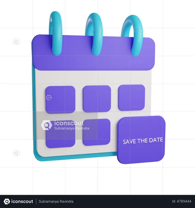 Calendario  3D Illustration