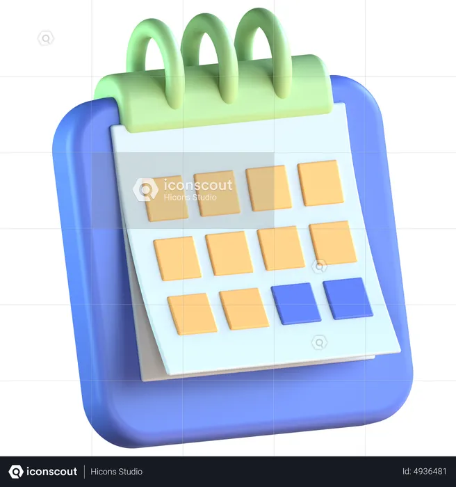 Calendário  3D Icon