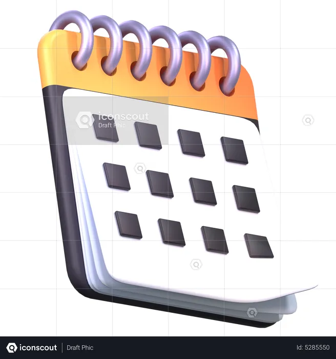 Calendario  3D Icon