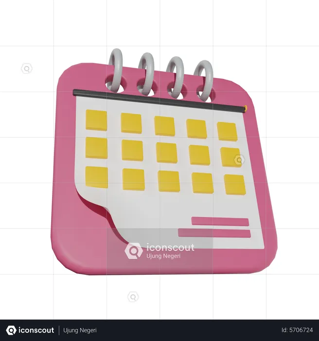 Calendário  3D Icon