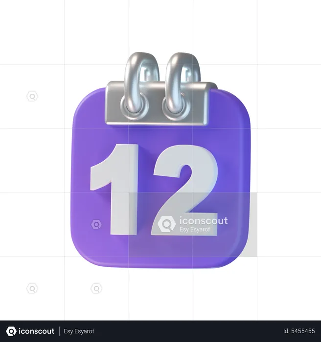 Calendário  3D Icon