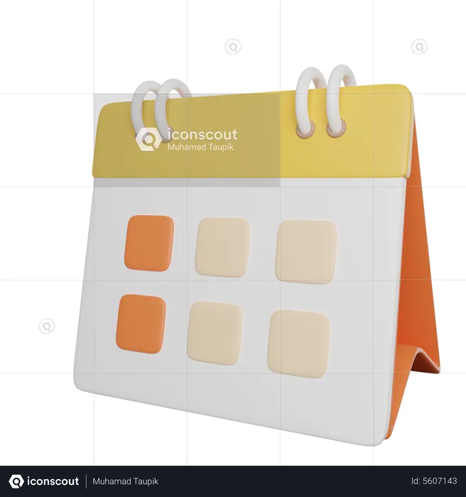 Calendario  3D Icon