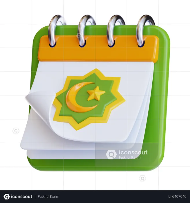 Calendário do Ramadã  3D Icon