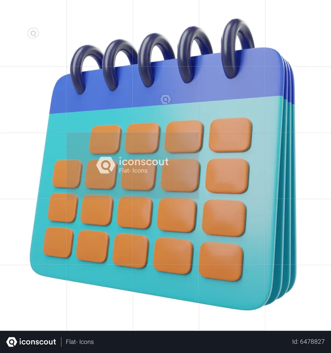 Calendario  3D Icon