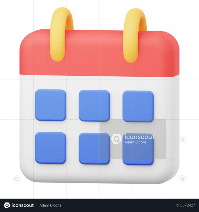 Calendário  3D Icon