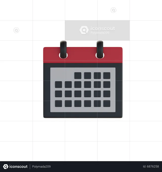 Calendario  3D Icon