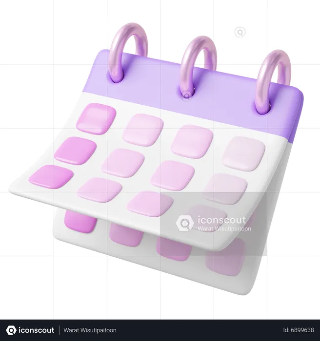 Calendário  3D Icon