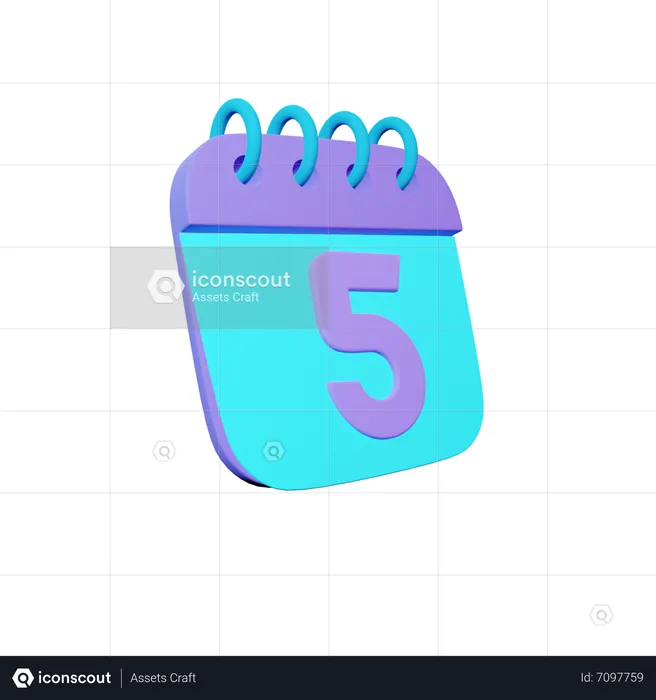 Calandrar  3D Icon