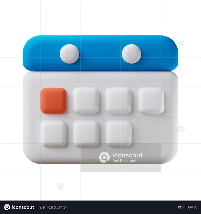 Calendário  3D Icon