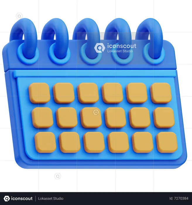 Calendario  3D Icon