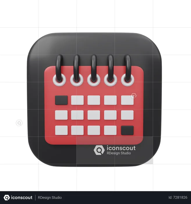 Calendário  3D Icon