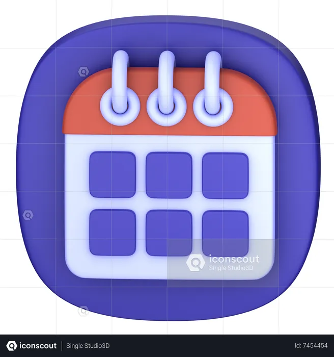 Calendario  3D Icon