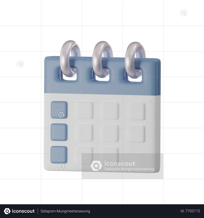 Calendário  3D Icon