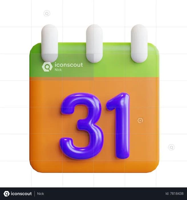 Calendário  3D Icon