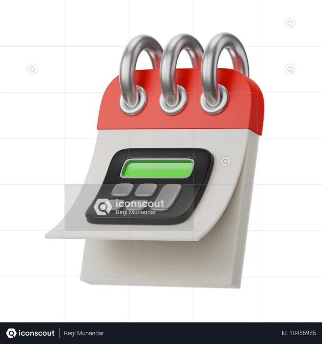 Calculadora de calendário  3D Icon