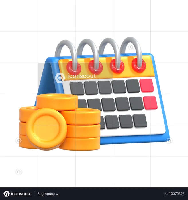 Calendario de negocios  3D Icon