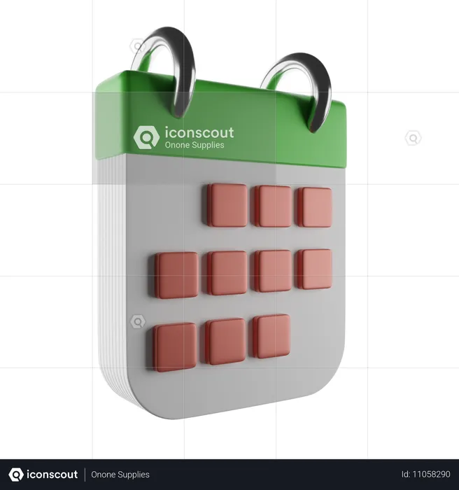 Calendario de negocios  3D Icon