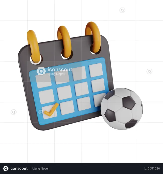 Calendario de la copa mundial  3D Icon