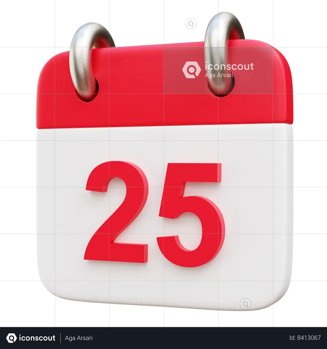 Calendário de Natal  3D Icon