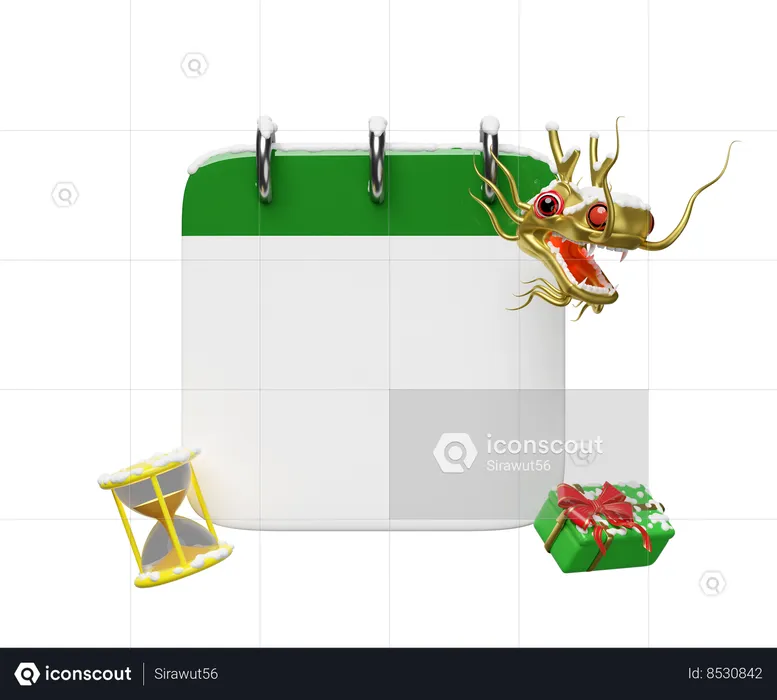 Calendário de Natal  3D Icon