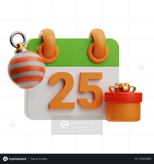 Calendario de Navidad  3D Icon