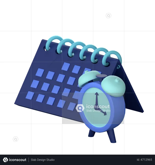 Calendário de negócios  3D Illustration