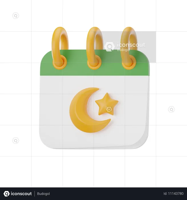 Calendario de Ramadán  3D Icon