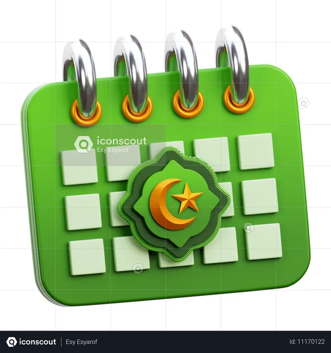 Calendario de Ramadán  3D Icon