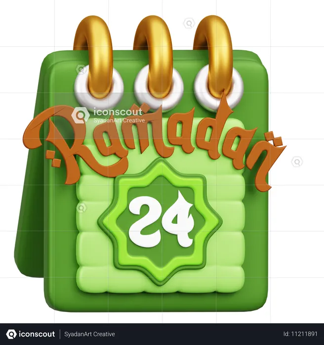 Calendario de Ramadán  3D Icon