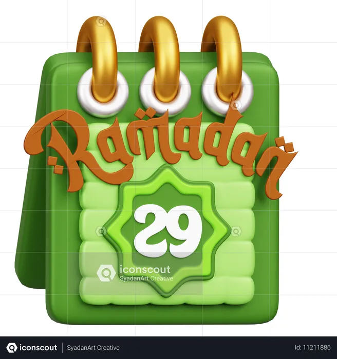 Calendario de Ramadán  3D Icon