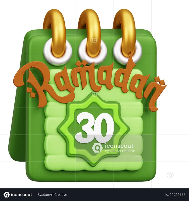 Calendario de Ramadán  3D Icon