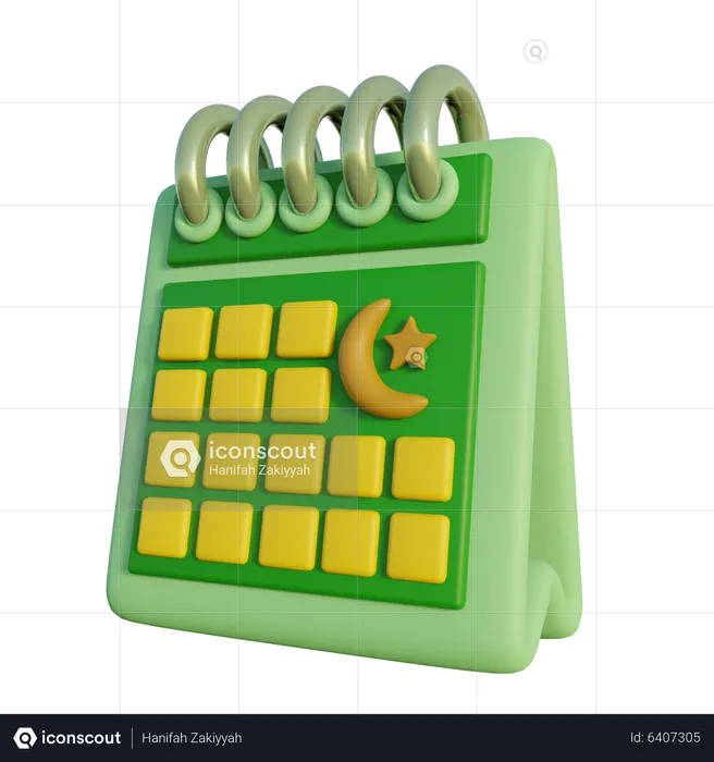 Calendario de Ramadán  3D Icon