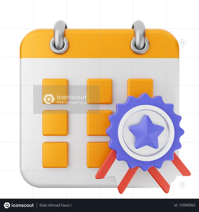 Calendário de recompensas  3D Icon