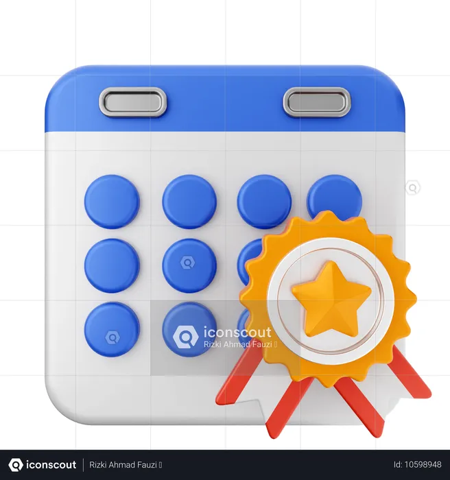 Calendário de recompensas  3D Icon