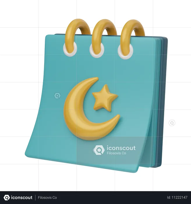 Calendário do Ramadã  3D Icon